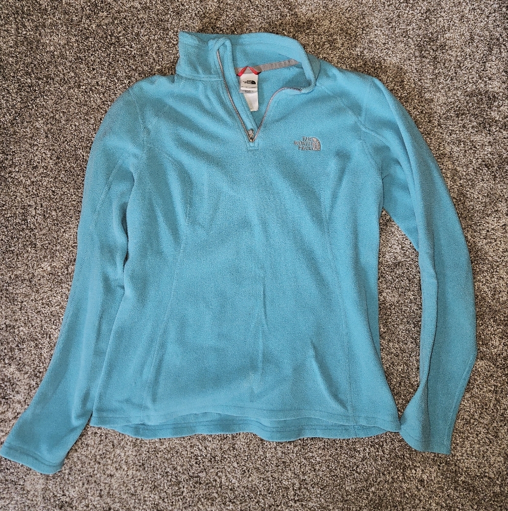 The North Face Turquoise Quarter-Zip Fleece
